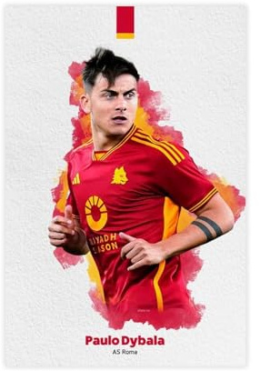 efhavce Paulo Dybala Poster auf Leinwand, Schlafzimmer, Dekoration, Landschaft, Büro, Raumdekoration, Geschenk, 60 x 90 cm