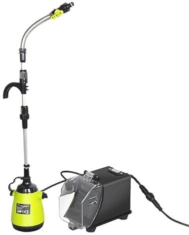 Pompa sommergibile a batteria compatibile con batteria al litio Makita 18 V, portata max. 5000 l/h, pompa per acqua sporca, pompa sommergibile, pompa a batteria, altezza di mandata 8 m