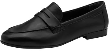 Tamaris Damen Slipper Leder, schwarz, 36 EU