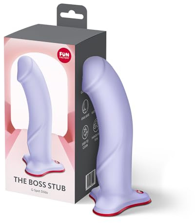Fun Factory The Boss Stub | Dildo | Ergonomischer Silikondildo | 18,2 cm | Strap-On & Saugfuß | 18,2 cm Länge | Anal & G-Punkt geeignet | Wasserdicht | Sexspielzeug | G-Punkt Stimulation | Sex Toys