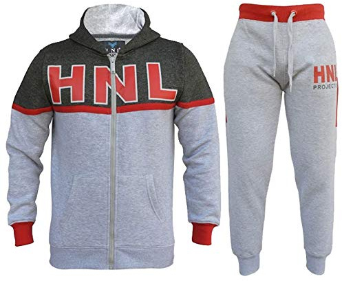 A2Z 4 Kids® Kids Boys Girls Tracksuit Designer's HNL Projection Print Zipped Top Hoodie & Botom Jogging Suit Joggers New Age 7 8 9 10 11 12 13 Years