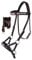 CHALLENGER Horse Western Leather Tack Bitless Sidepull Trensenzaum mit Zügeln, Braun 77RT10BR-F