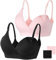 HBselect Soutien-Gorge d'allaitement Maternité 2 Pièces Soutien-Gorge d'allaitement sans Couture avec Rallonges de Soutien-Gorge Supplémentaires Femmes Allaitement et Sommeil sans Fil