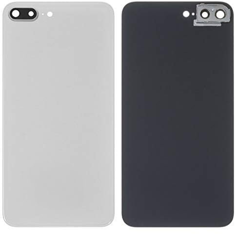 Housing Back Cover Battery Cover Replacement Repair Parts compatible with iPhone 8 Plus, (white, with camera lens)
