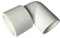BOZONLI Raccordi per Tubi Acqua in PVC, 90 Gradi Gomito Riduttore accoppiatore, 50mm × 25mm, 2 pezzi