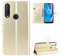 Funda para Alcatel 1V 2020 5007U ,Funda para Alcatel 3L 2020 ,Funda para Alcatel 1s 2020 5028A 5028D 5028Y ,Funda para TCL Optus X Go / A1 Alpha 20 5029Y Funda Cartera de cuero con solapa Case Gold