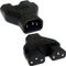 Mr. Gadget Solution® C14 to 2 x C13 IEC Mains Power Y Splitter Adapter Kettle Lead PC Monitor - 2 Pack