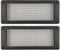 Roshield Lot de 2 grilles d'aération anti-nuisibles en maille pour lutter contre les souris, les insectes et les rongeurs (gris foncé, standard)