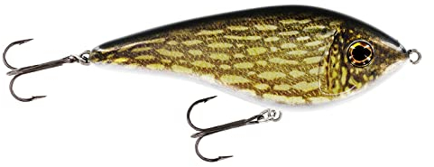 Westin Swim Glidebait - Jerkbait, Farbe:Real Pike, Länge/Gewicht/Schwimmverhalten:12cm / 53g / suspending