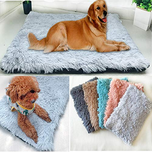 Kuschelige Hundebettdecke aus Plüsch, nur warme Matte, Kunstpelz, Matratze, Flauschige Decke, beheizbarer Zwinger für 2 ältere Hunde, Kätzchen, Welpen, Winter, Rosa, extra groß, XL Little Surprise