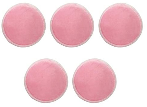 barenx 5x8 Cm Lavabile Bambù Cotone Cosmetico Rimozione Del Viso Pad Pulizia - Rosa