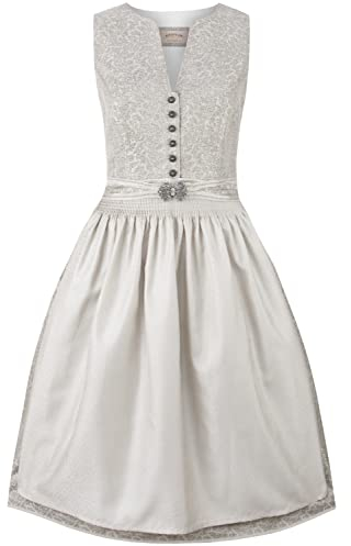 Stockerpoint Damen Dirndl Nora Kleid für besondere Anlässe, Salbei, 44