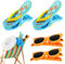 Riisoyu 4 pezzi Clip per Asciugamani da Spiaggia, Mollette per Asciugamani Antivento Mollette per Telo da Spiaggia Grande Mollette da Bucato per Sdraio e Sedie