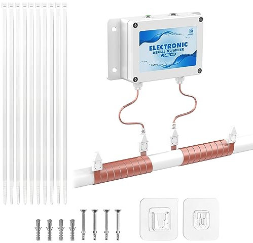 JOBYNA Ablandador de agua para toda la casa,Sistema de filtro de agua,Sistema de purificación de agua sin sal, filtro anti cal mejora la calidad del agua