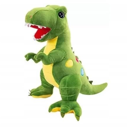 Gustaw Dino EDI Kuscheltier Groß XXL, Dinosaurier Gross Plüschtier Spielzeug Stofftier Plüschtier Dekoration, Kinder, XXL Dino EDI Tyrannosaurus Plüschsaurier (Grun, 90cm)