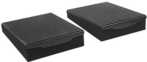 Plugger Monisoft 8 PRO Support d'Enceinte de Monitoring pour Enceintes jusqu'à 8, Mousse Haute Densité et Renfort Métal, Inclinaison Modulable, Isolation Acoustique Charge Max 15kg Dim : 263x330x72mm