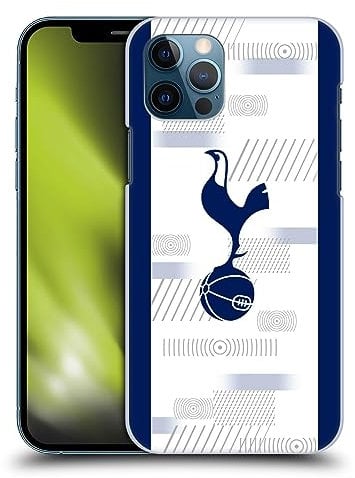 Head Case Designs Officially Licensed Tottenham Hotspur F.C. White 2023/24 Badge Hard Back Case Compatible With Apple iPhone 12 / iPhone 12 Pro