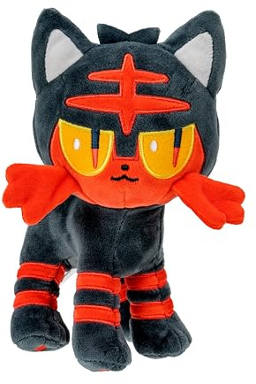 Bizak Pokemon 63223075 Offizielles Litten-Plüschtier, 21 cm