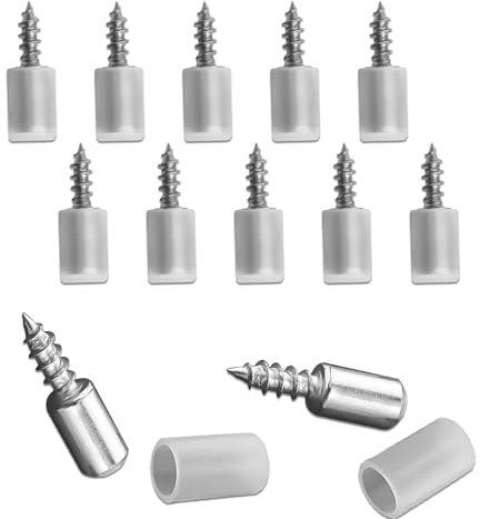 DYOUEN 40 Stück Regalbodenträger Selbstschneidende integrierte Schraubenlaminathalterung Bodenträger aus massivem Stahl Regalstifte for Furniture, Closet, Wardrobe Shelves