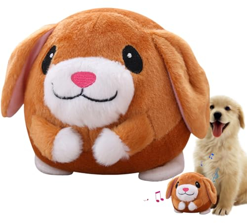 HUNYA Aktives Bewegendes Haustier-Plüschtier, Bewegendes Hundespielzeug, Hundespielzeug Beweglich, Hundespielzeug Schwein, Bewegliches Weiches Plüschtierspielzeug, Interaktives Hundespielzeug