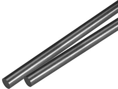 QUARKZMAN Barre en Fibre de Carbone, 8mm x 420mm pour Outil de Bricolage D'avion RC, Tube D'Aile de Quadcoptère, Lot de 2