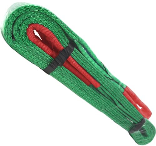 Sicignano | Cinghia Fascia Imbracatura per Sollevamento Spostamento Carichi Pesanti, 5 metri, Portata 2000 kg, Doppio Strato di Poliestere - CE 1492/1, Coefficiente di Sicurezza 7:5