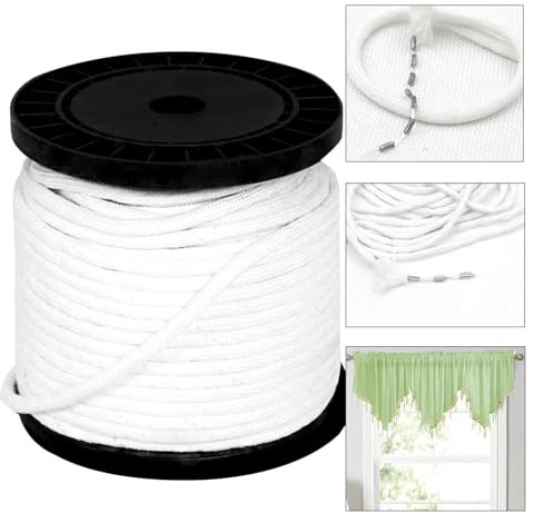 Yerozhui Bleiband 150G für Vorhänge 5M, Gardinenbeschwerer, Perfekte Falten, Einstellbare Länge, Robustes Design, Breite Anwendung
