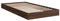 VidaXL Cadre de Lit en Chêne Marron 90x190 cm - Bois d'Ingénierie, Meuble de Chambre à Coucher, Sommier, Lit Simple à Panneaux