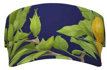 Zltegako Lemon Tree Sport-Sonnenblende, leeres Oberteil, Sonnenhut, Unisex, verstellbare Schirmmütze für Baseball, Golf, Siehe Abbildung, One size