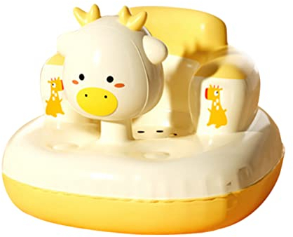 TOYANDONA Aufblasbarer Babystuhl Für Badewanne Leicht Und Tragbar Mit Cartoon-muster Für Sitzen Essen Und Spielen Kompakt Und Praktisch Zur Aufbewahrung