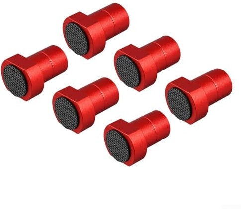 Rutschfeste Aluminium-Bank-Hundeklemmen, Zubehör für MFT-Werkbank, Holzbearbeitung und DIY-Projekte (20 mm, rot), 6 Stück