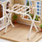 Minamzee 1:12 Puppenhaus Wäscheständer, Metall Kleiderständer mit 4 Holzklammern, Miniatur Wäschetrockner für Puppenhaus Balkon, Terrasse & Wäscherei Möbelzubehör