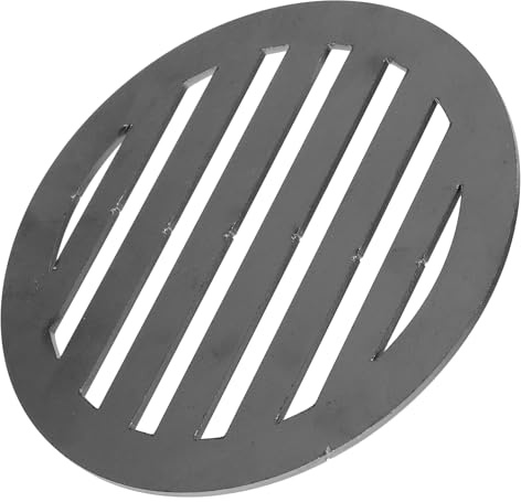 jojofuny Piastra in Ferro per Griglia Rotonda Barbecue a Carbone 155 MM Ricambio per Stufa Flusso d'Aria Ottimizzato Adatta per Uso Esterno e Campeggio