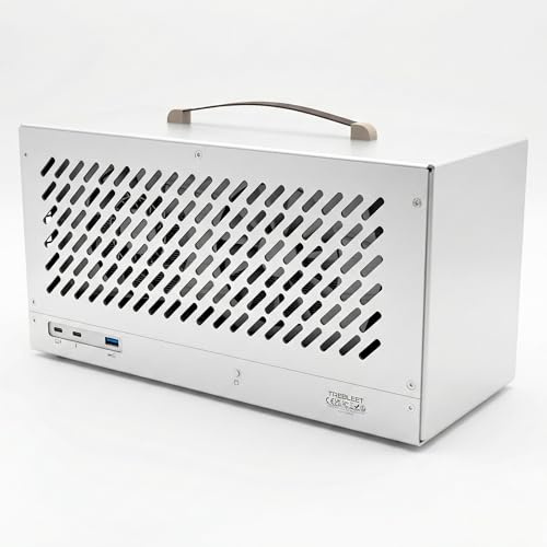 TREBLEET 80 Gbit/s eGPU-Gehäuse, kompatibel mit Thunderbolt 5 und USB4 v2, integriertes 600 W SFX-Netzteil, 140 W PD-Ladung, JH9480 Controller, Aluminium-GPU-Dock für Windows und Intel Mac