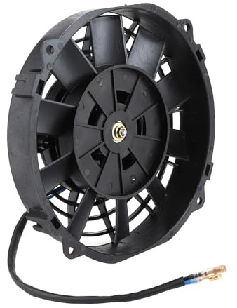 Dioche 12V Fan 6 Inch 8in Radiator Cooling Fan with 10 Blades | 12V 80W | 2250 RPM High Airflow | Durable Auto Cooling for A/C System & Engine Bay