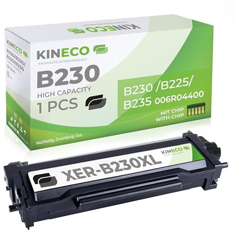 Kineco Ersatztoner kompatibel mit Xerox B230 / B225 / B235 Laserdrucker Schwarz |ersetzt 006R04400 Schwarz ca. 3000 Seiten | inklusive Chip