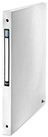 ELBA 400068749 Kunststoff-Ringbuch Art mit 2cm Rückenbreite und 4 Ringen zum Abheften von A4 Dokumenten, in der Farbe weiß