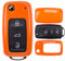 Klapp Schlüssel Cover Hülle für VW UP Golf Polo Seat Ibiza Skoda Octavia Yeti/Farbe: Orange