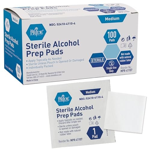 MED PRIDE Tapis alcool stérile préparation