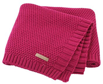 Odot Babydecke Mädchen Jungen, Babydecken 80 x 100 cm Strickdecke Weich und Atmungsaktiv, Kuscheldecke für Badetuch, Kinderdecke Neugeborene Geschenke