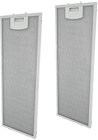SPARES2GO Metal Grease Filter for Neff Cooker Hood Extractor Vent Fan (445 x 175mm, Pack of 2)