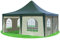 Stabilezelte Gartenpavillon 5x5m mit Seitenteilen Arabica Pagodenzelt PVC GRÜN BEIGE