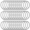 ZITFRI 100 Pcs Anneaux de Reliure 25mm Anneaux Articulés Métalliques pour Livre Classeur Porte-clés Cahier Scrapbooking à Bloc-note Bricolage Albums