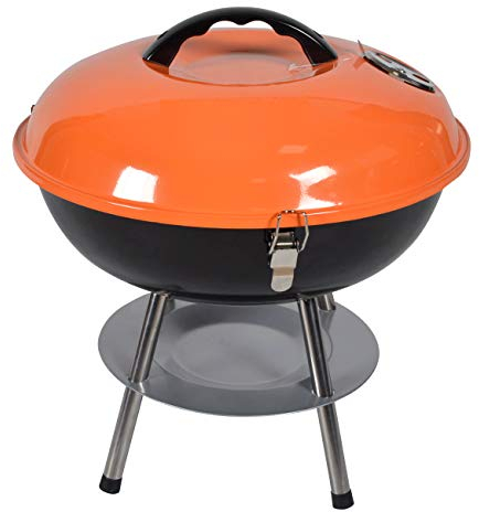 Apexmode Tragbarer Holzkohlegrill für Outdoor-Grillen, 35,6 cm – Grill und Smoker für Picknick, Terrasse, Garten und Camping