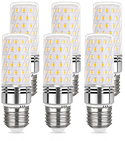 Akynite LED E27 12W Kaltweiß 6000K, 1450LM, Ersetzt E27 100W Halogenlampe, Cornlampe Stabform, AC 230V, Nicht Dimmbar, LED E27 Maiskolben Kaltweiss für Deckenlampe, 6er-Set