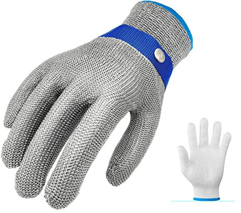 BEEK 0YV4 Steel Wire Labor Protection Gloves XL Size, Acrylic