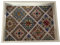 VASSOIO IN LEGNO RETTANGOLARE DECORATIVO CON MANICI, VASSOIO CON STAMPE MAIOLICHE X ALIMENTI DI PRIMA COLAZIONE, MERENDA, X TE’ CAFFE’ E BISCOTTI 26 * 20 * 4 (Maioliche-1)