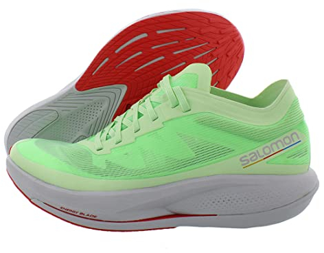 Salomon Shoes Phantasm W Gr/Pearl Blue/Pord, Laufschuhe für Damen, Patina Green Pearl Blue Poppy Red, 37 1/3 EU