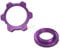 Bicycle Center Lock Adapter,MoreChioce 6-Bolt Disc Brake Rotor Adapter Aluminum Alloy Bike Hub Adapter Center-Lock Hubs for MTB Mountain Road Bike,Violet