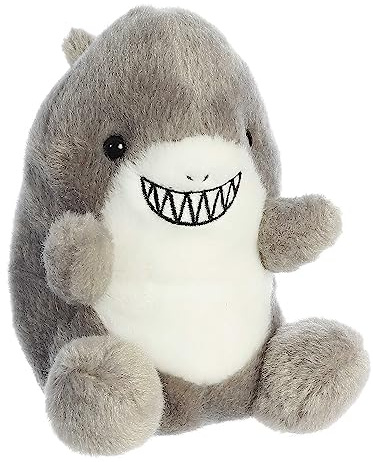 Aurora Adorable Palm Pals Chomps Shark Stuffed Animal - Pocket-Sized Fun - On-The-Go Play - Gray 5 Inches